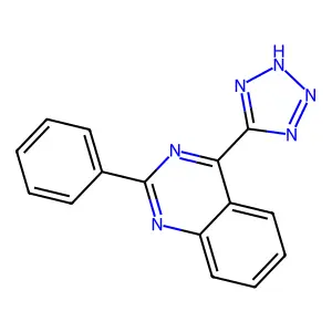 2-phenyl-4-(2H-tetrazol-5-yl)quinazoline structure
