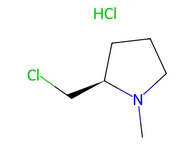 2-(Chloromethyl)-1-methylpyrrolidinium chloride structure