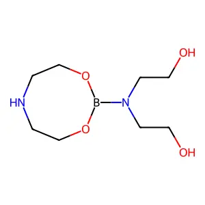 Ethanol, 2,2'-[(tetrahydro-4H-1,3,6,2-dioxazaborocin-2-yl)imino]bis- structure