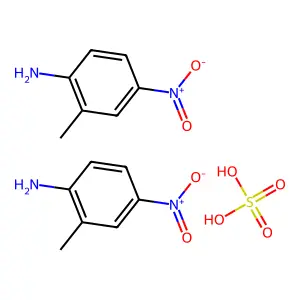 2-甲基-4-硝基苯胺硫酸盐(2:1) structure