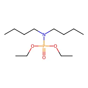 Diethyl dibutylphosphoramidate structure