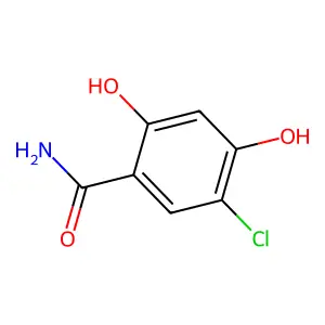 Benzamide, 5-chloro-2,4-dihydroxy- structure
