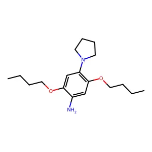 Benzenamine, 2,5-dibutoxy-4-(1-pyrrolidinyl)- structure