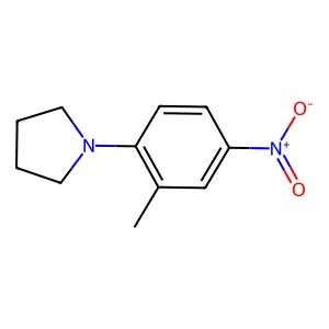 Pyrrolidine, 1-(2-methyl-4-nitrophenyl)- structure