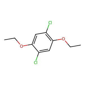 Benzene, 1,4-dichloro-2,5-diethoxy- structure