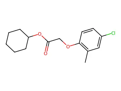 Cyclohexyl (4-chloro-2-methylphenoxy)acetate structure