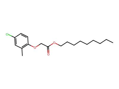 Nonyl (4-chloro-2-methylphenoxy)acetate structure