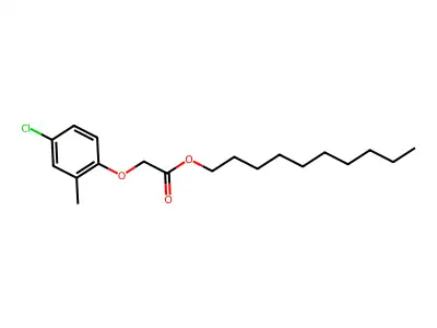 Decyl (4-chloro-2-methylphenoxy)acetate structure