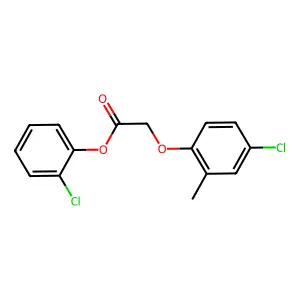 2-Chlorophenyl (4-chloro-2-methylphenoxy)acetate structure