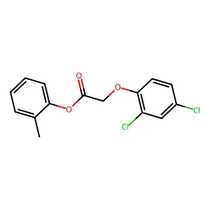 2-Methylphenyl (2,4-dichlorophenoxy)acetate structure
