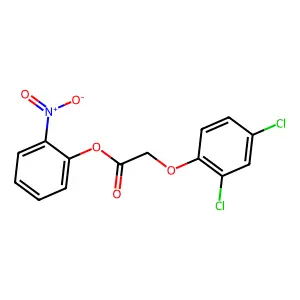 Acetic acid, (2,4-dichlorophenoxy)-, 2-nitrophenyl ester structure