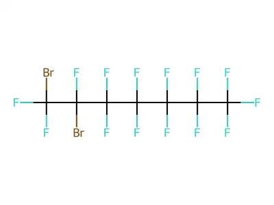 1,2-Dibromoperfluoroheptane structure