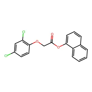 Naphthalen-1-yl 2-(2,4-dichlorophenoxy)acetate structure