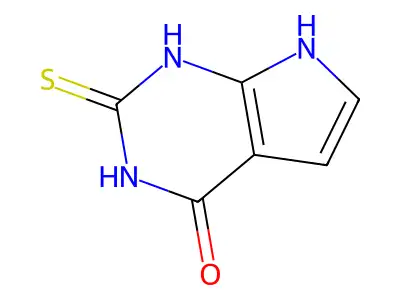 3,7-Dihydro-2-thio-4H-pyrrolo[2,3-d]pyrimidin-4-one structure