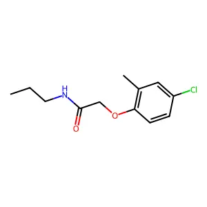 2-(4-chloro-2-methylphenoxy)-N-propylacetamide structure