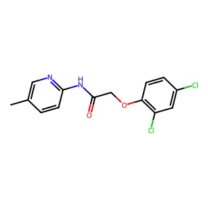 2-(2,4-dichlorophenoxy)-N-(5-methylpyridin-2-yl)acetamide structure