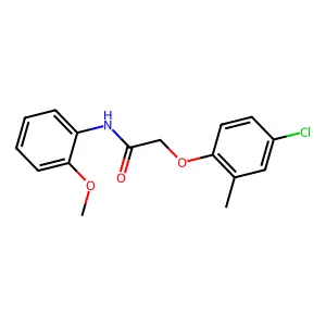 2-(4-chloro-2-methylphenoxy)-N-(2-methoxyphenyl)acetamide structure