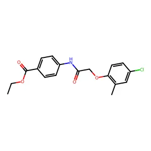 Ethyl 4-{[(4-chloro-2-methylphenoxy)acetyl]amino}benzoate structure