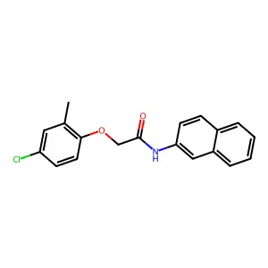 2-(4-chloro-2-methylphenoxy)-N-(2-naphthyl)acetamide structure
