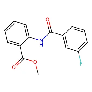Methyl 2-(3-fluorobenzamido)benzoate structure