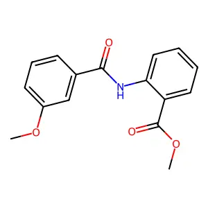 Methyl 2-[(3-methoxybenzoyl)amino]benzoate structure
