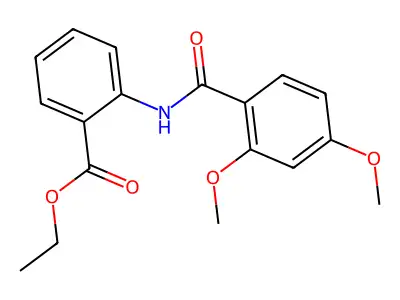Ethyl 2-[(2,4-dimethoxybenzoyl)amino]benzoate structure