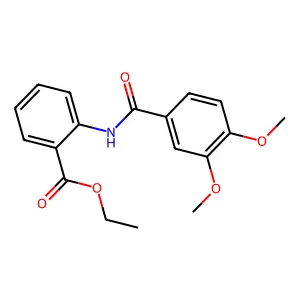 Ethyl 2-[(3,4-dimethoxybenzoyl)amino]benzoate structure