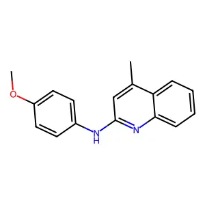 N-(4-methoxyphenyl)-4-methylquinolin-2-amine structure