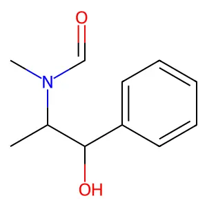 Formamide, N-(2-hydroxy-1-methyl-2-phenylethyl)-N-methyl-, (R*,S*)- structure
