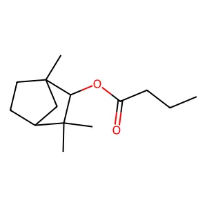 Butanoic acid, 1,3,3-trimethylbicyclo[2.2.1]hept-2-yl ester structure