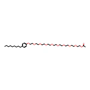 3,6,9,12,15,18,21,24-Octaoxahexacosan-1-ol, 26-(4-nonylphenoxy)-, 1-acetate structure