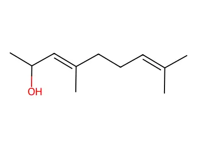 4,8-Dimethylnona-3,7-dien-2-ol structure
