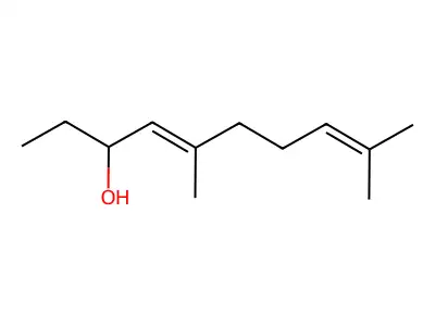 5,9-Dimethyldeca-4,8-dien-3-ol structure