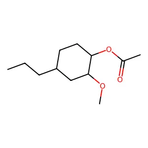 Cyclohexanol, 2-methoxy-4-propyl-, 1-acetate structure