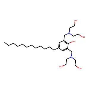 2,6-Bis[[bis(2-hydroxyethyl)amino]methyl]-4-dodecylphenol structure