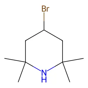 Piperidine, 4-bromo-2,2,6,6-tetramethyl- structure