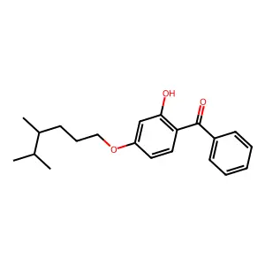 Methanone, (4-((4,5-dimethylhexyl)oxy)-2-hydroxyphenyl)phenyl- structure