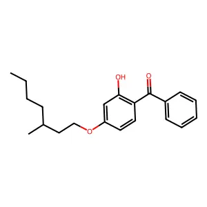 Methanone, [2-hydroxy-4-[(3-methylheptyl)oxy]phenyl]phenyl- structure