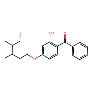 Methanone, (4-((3,4-dimethylhexyl)oxy)-2-hydroxyphenyl)phenyl- structure