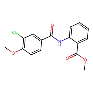 Methyl 2-(3-chloro-4-methoxybenzamido)benzoate structure