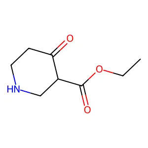 4-Oxo-piperidine-3-carboxylic acid ethyl ester structure