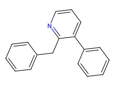 2-Benzyl-3-phenylpyridine structure