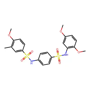 N-[4-[(2,5-dimethoxyphenyl)sulfamoyl]phenyl]-4-methoxy-3-methylbenzenesulfonamide structure