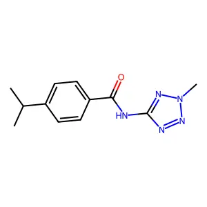 N-(2-Methyl-2H-tetrazol-5-yl)-4-(propan-2-yl)benzamide structure