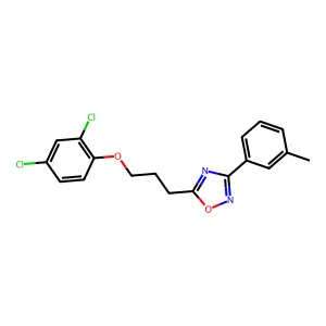 5-[3-(2,4-Dichlorophenoxy)propyl]-3-(3-methylphenyl)-1,2,4-oxadiazole structure