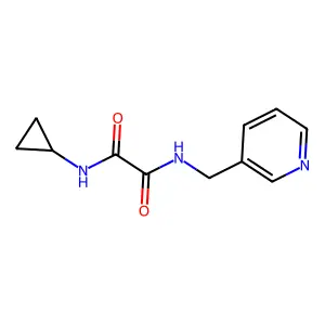 N'-cyclopropyl-N-(pyridin-3-ylmethyl)oxamide structure
