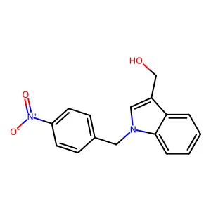 [1-(4-nitrobenzyl)-1H-indol-3-yl]methanol structure