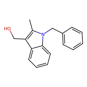 (1-Benzyl-2-methyl-1H-indol-3-yl)-methanol structure