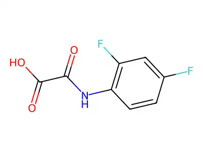 [(2,4-Difluorophenyl)amino](oxo)acetic acid structure