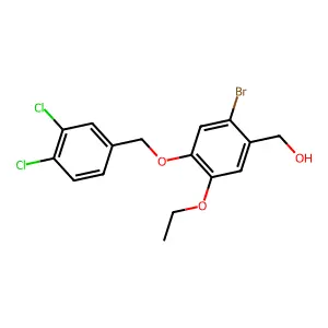 [2-Bromo-4-[(3,4-dichlorophenyl)methoxy]-5-ethoxyphenyl]methanol structure